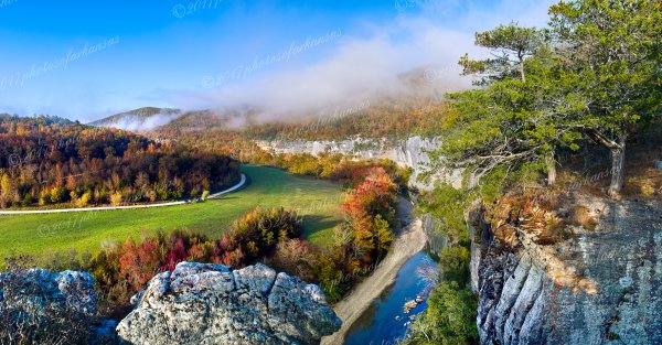 02 Early Morning View From The Summit Of Roark Bluff - Professional Buffalo River photography by Paul Caldwell