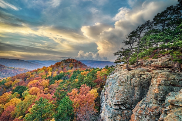 08 Sunset From Sams Throne - Professional Stone Bank New Hq photography by Paul Caldwell